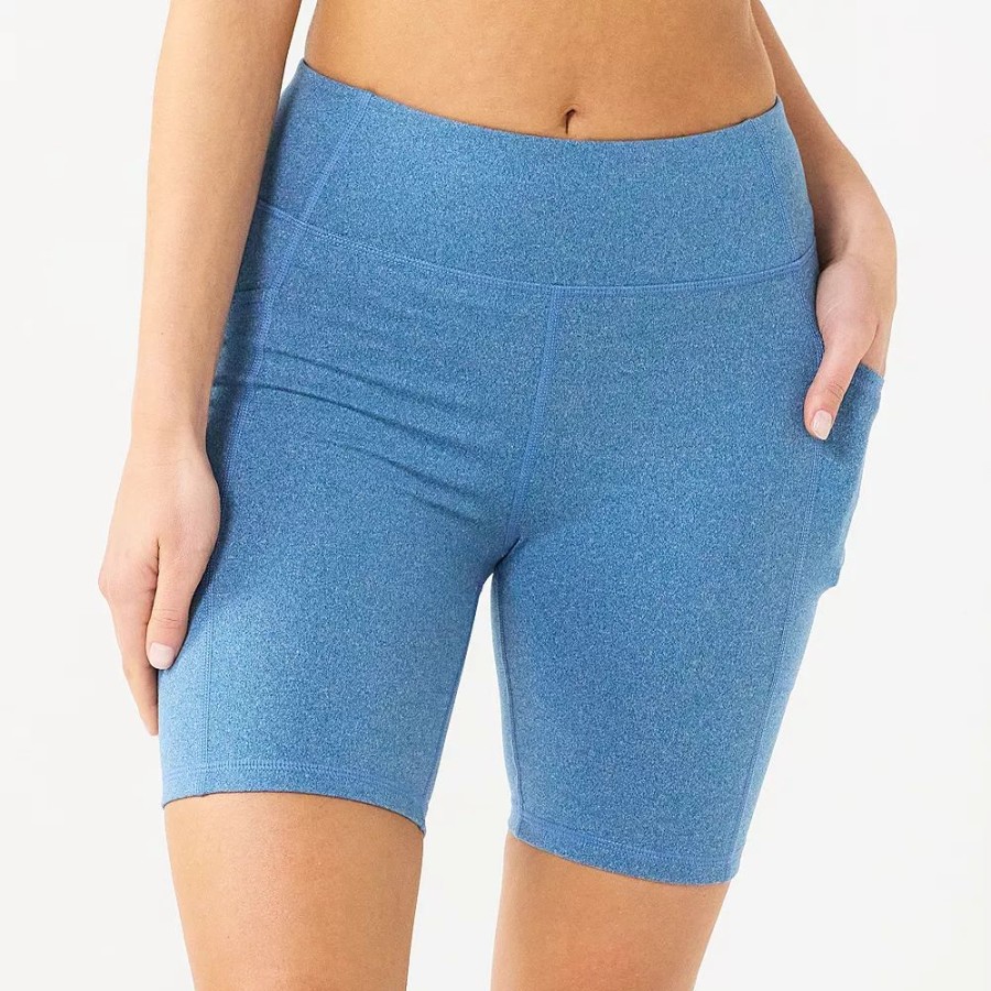 Clothing * | Women'S Tek Gear 7-In. Brushed High-Waisted Bike Shorts