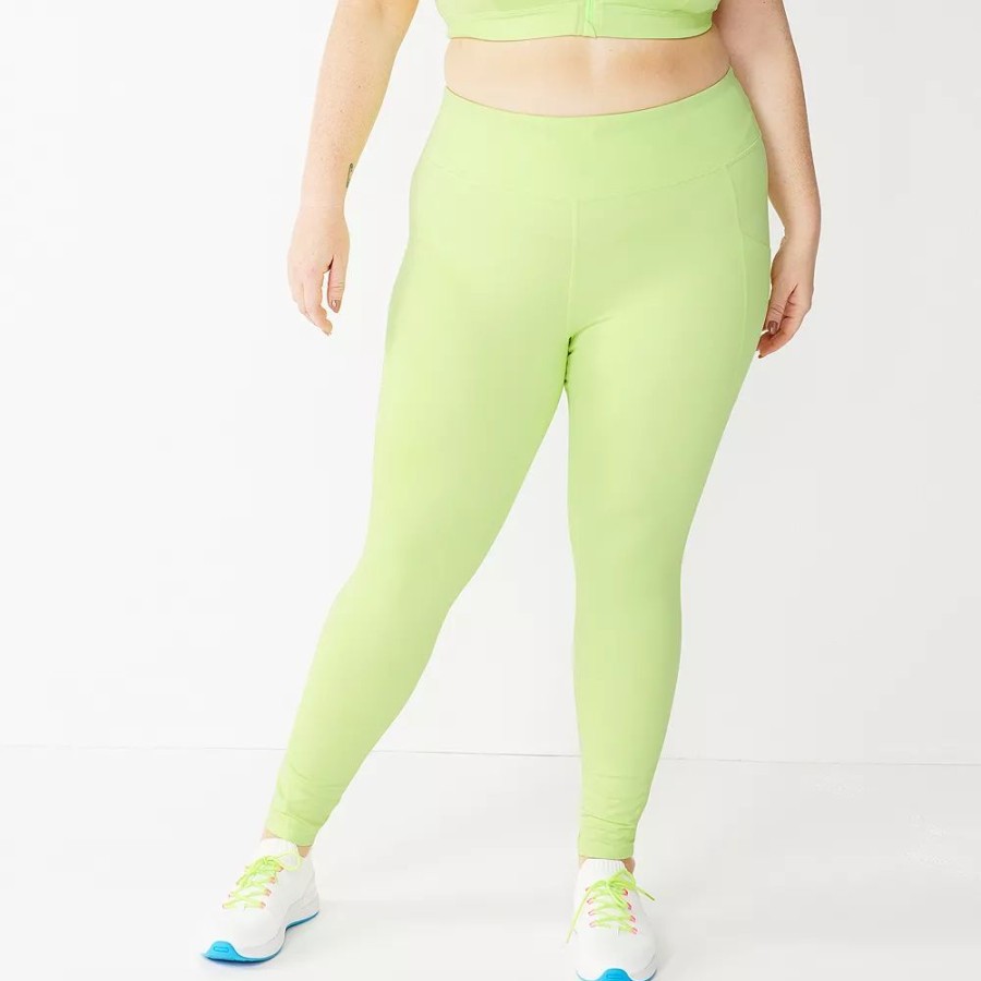 Clothing * | Plus Size Tek Gear Core High-Waisted Running Leggings