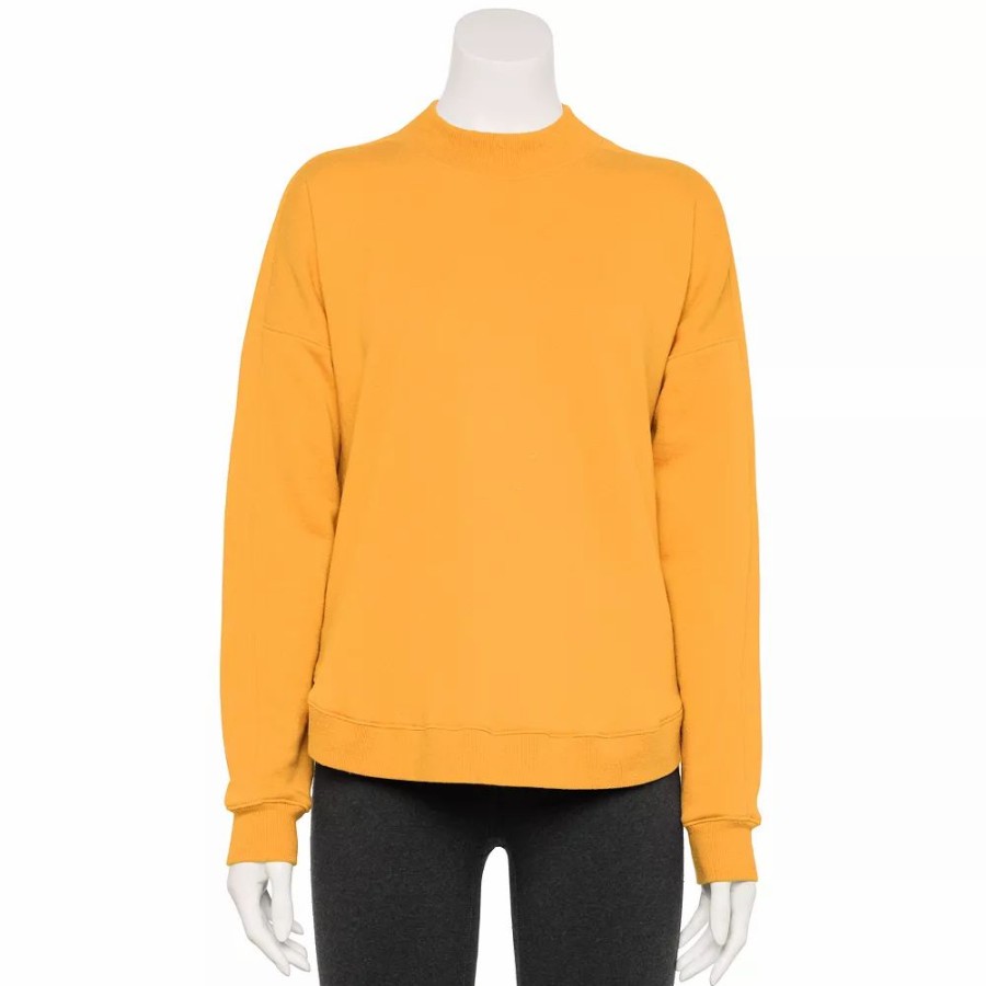 Clothing * | Women'S Tek Gear Ultrasoft Fleece Mockneck Sweatshirt