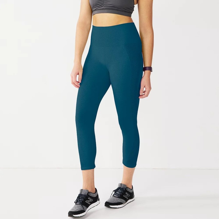 Clothing * | Women'S Tek Gear Seamless Capri Leggings