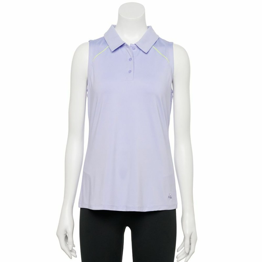 Clothing * | Women'S Tek Gear Sleeveless Golf Polo