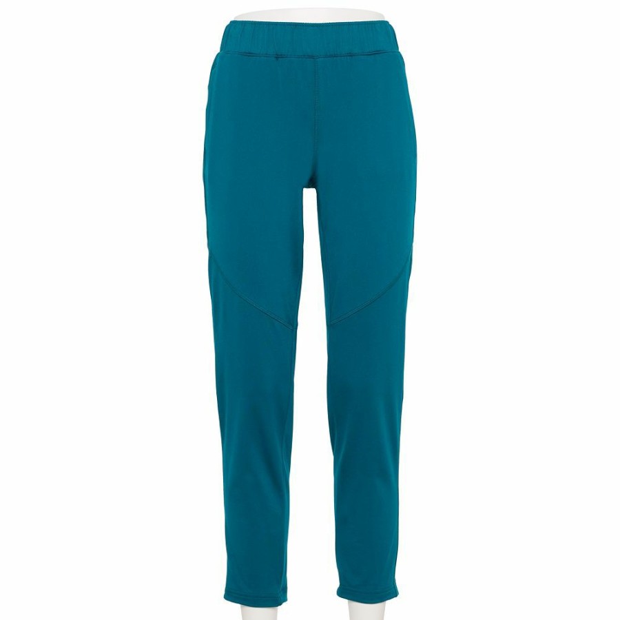 Clothing * | Women'S Tek Gear Performance Fleece Slim Fit Pants Night Life Teal