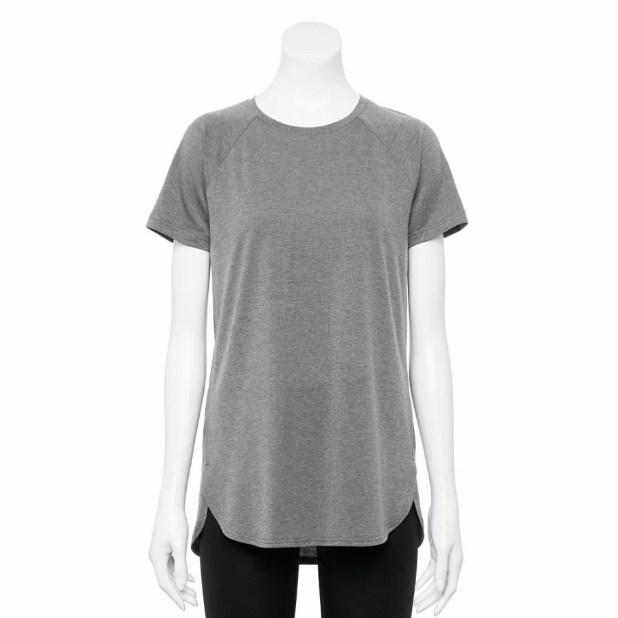 Clothing * | Women'S Tek Gear High Slit Tunic Tee