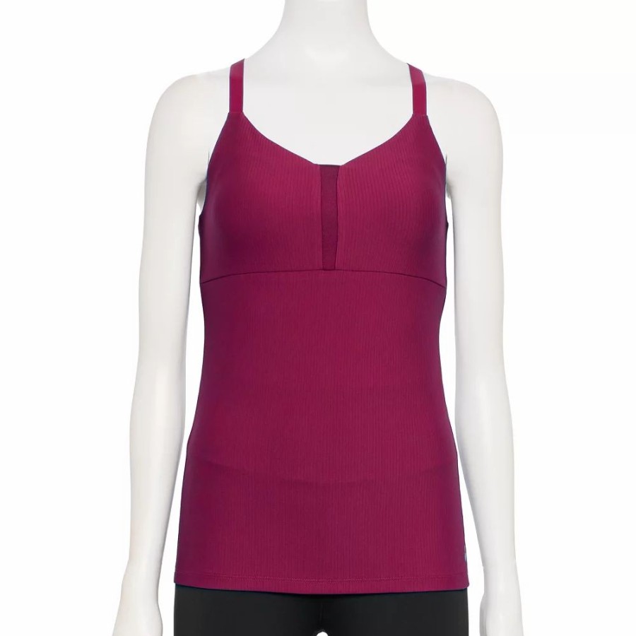 Clothing * | Women'S Tek Gear Ribbed Crisscross Tank