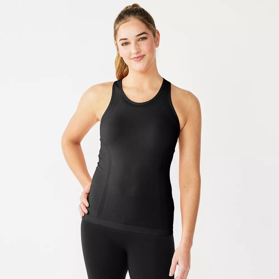 Clothing * | Women'S Tek Gear Seamless Racerback Tank